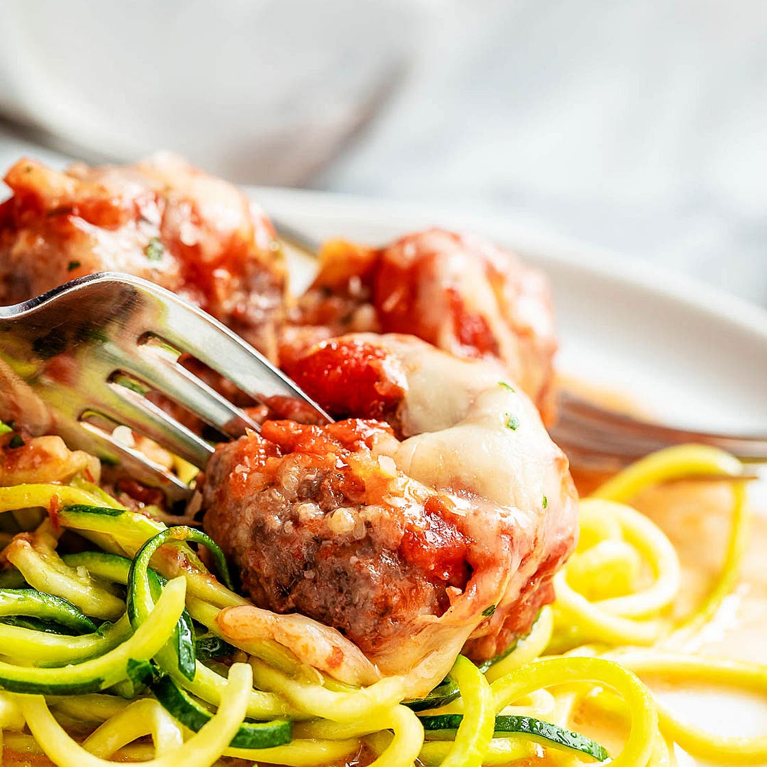 Cheesy Meatballs Casserole {Low Carb}