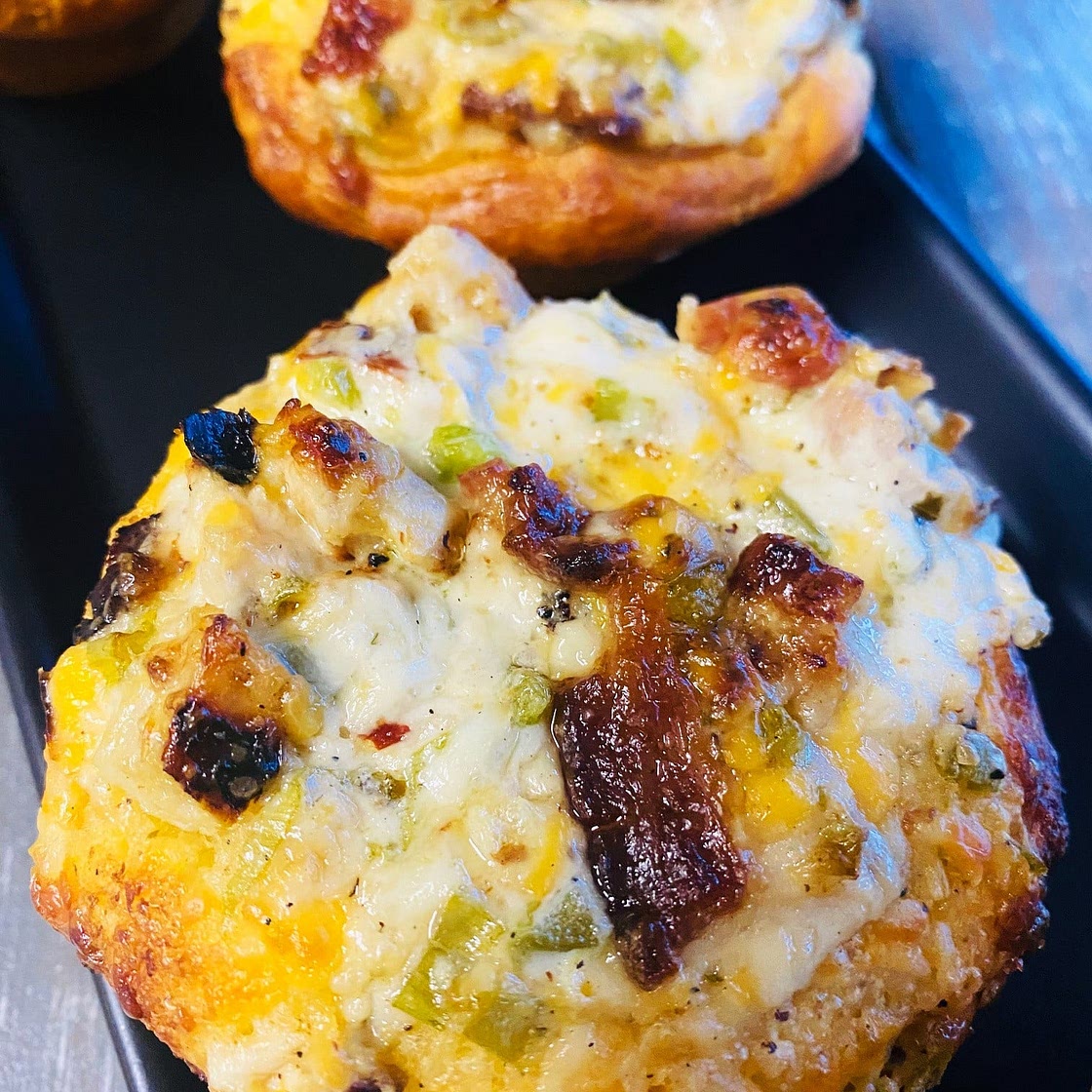 Jalapeno Popper Chicken Biscuit Cups