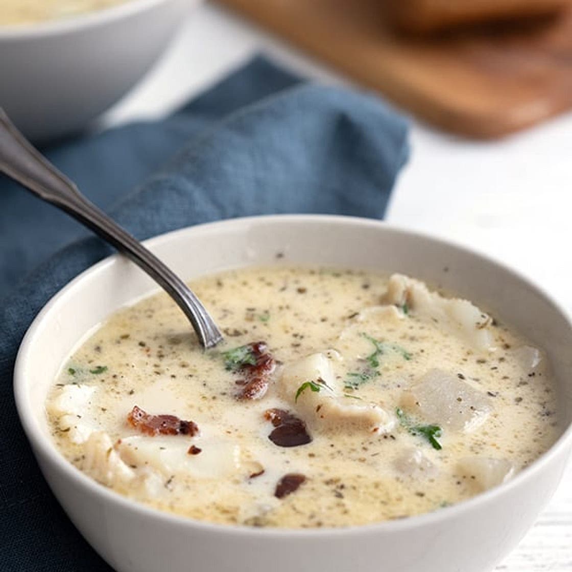 Hearty Keto Seafood Chowder