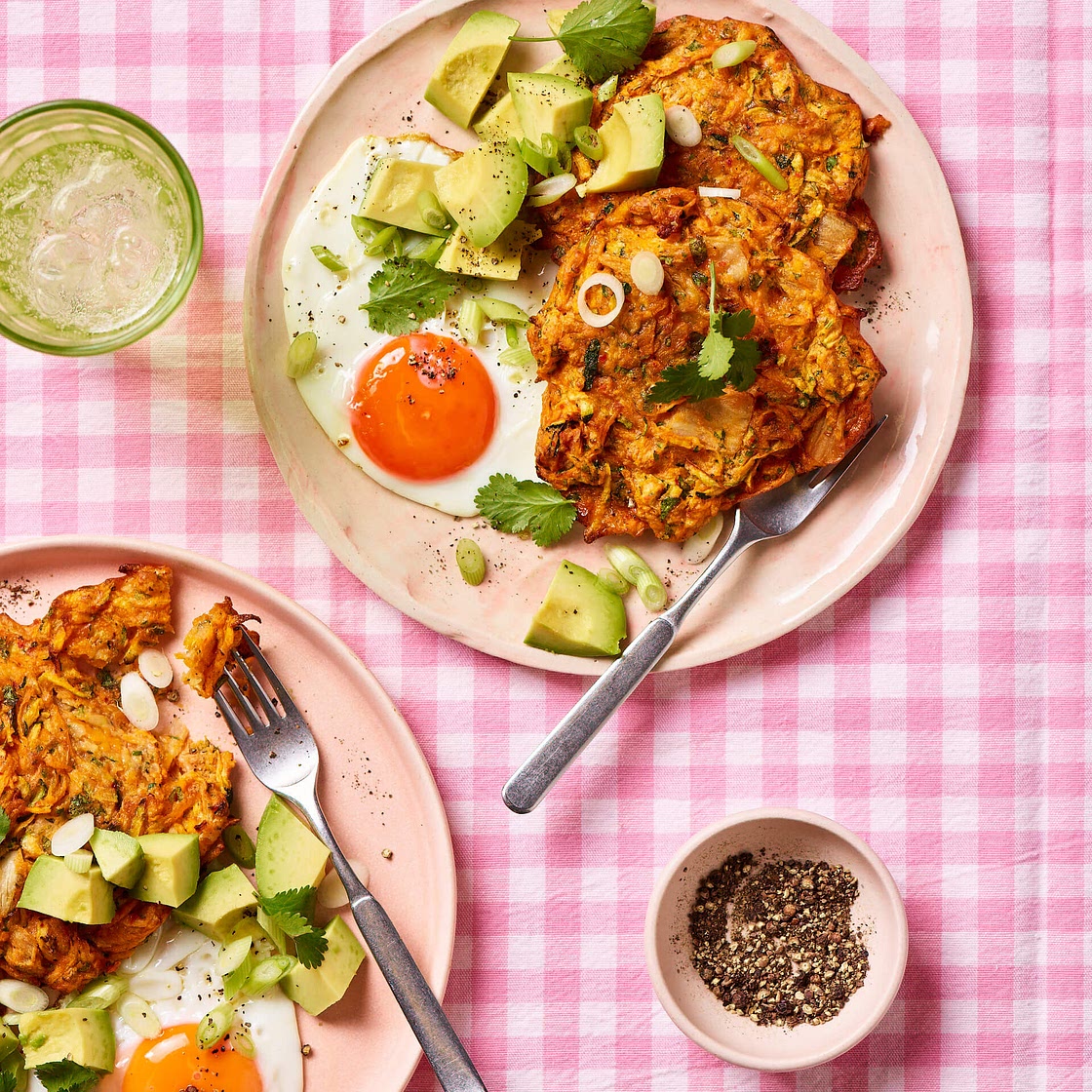 Air Fryer Kimchi Fritters