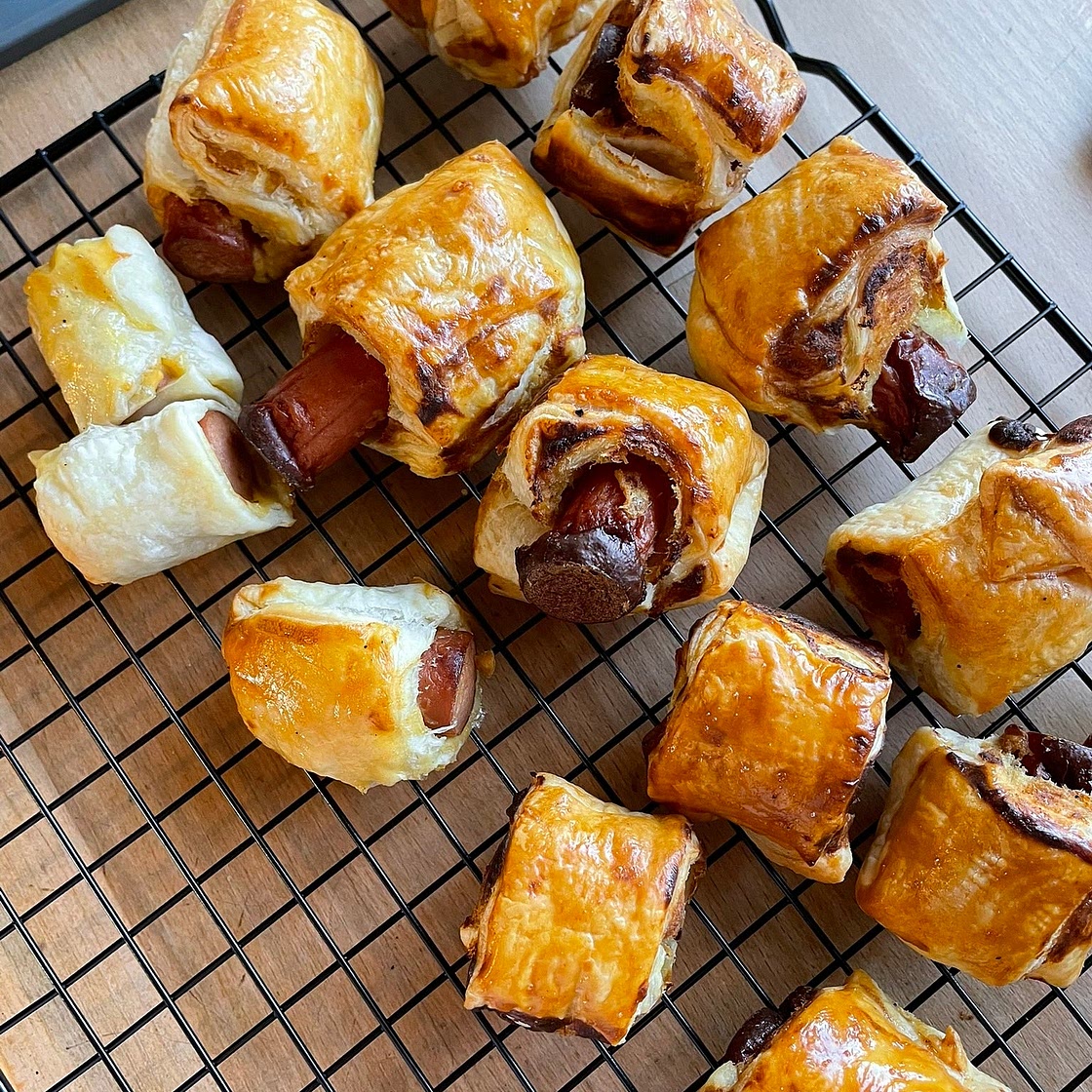 Roulés saucisse-moutarde