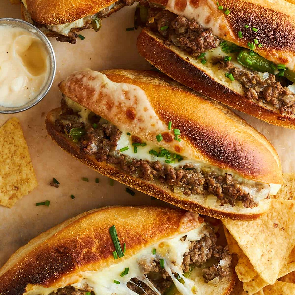 Ground Beef Philly Cheesesteak