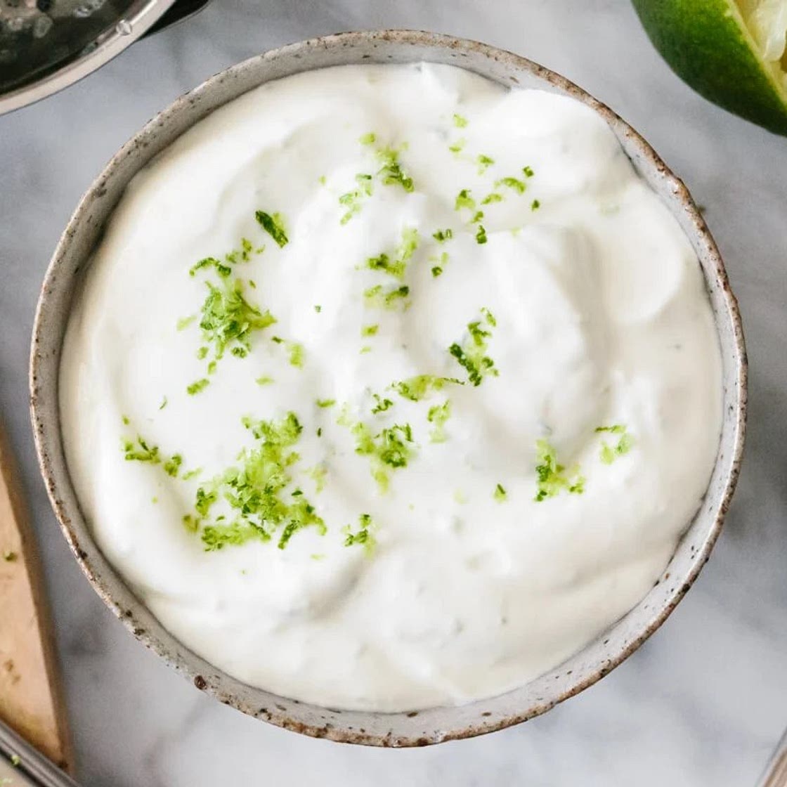 Easy Lime Crema Recipe