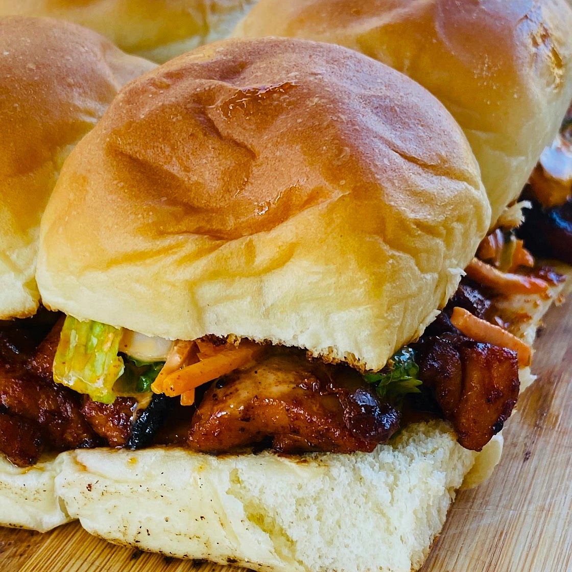 Blackstone Korean Chicken Sliders