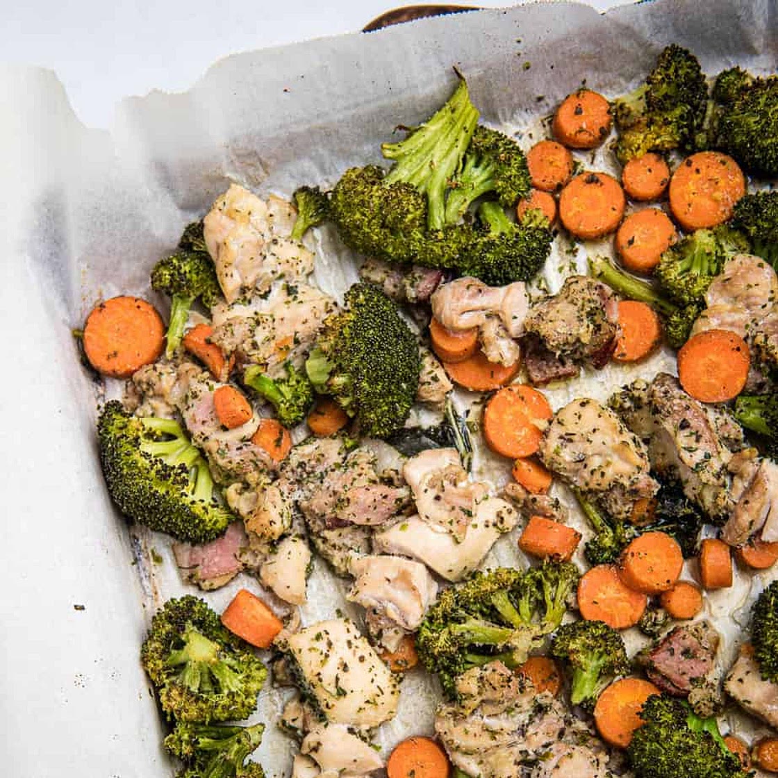 Bacon Ranch Chicken Sheet Pan Meal