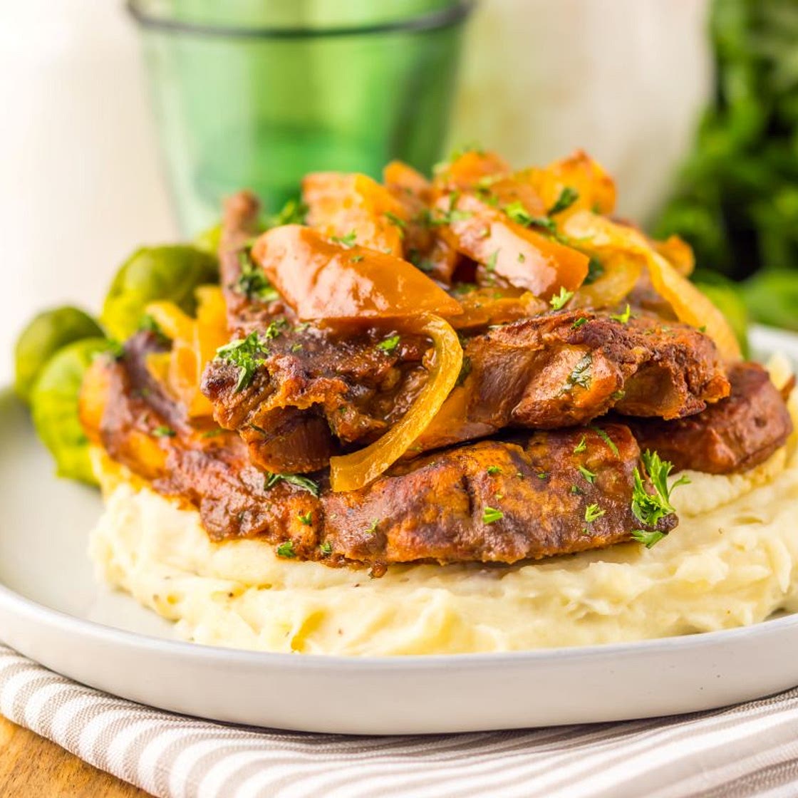 Slow Cooker Apple Butter Pork Chops