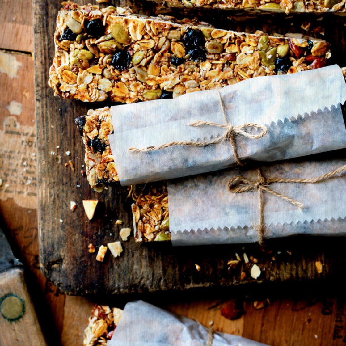 Chewy Blueberry Granola Bars