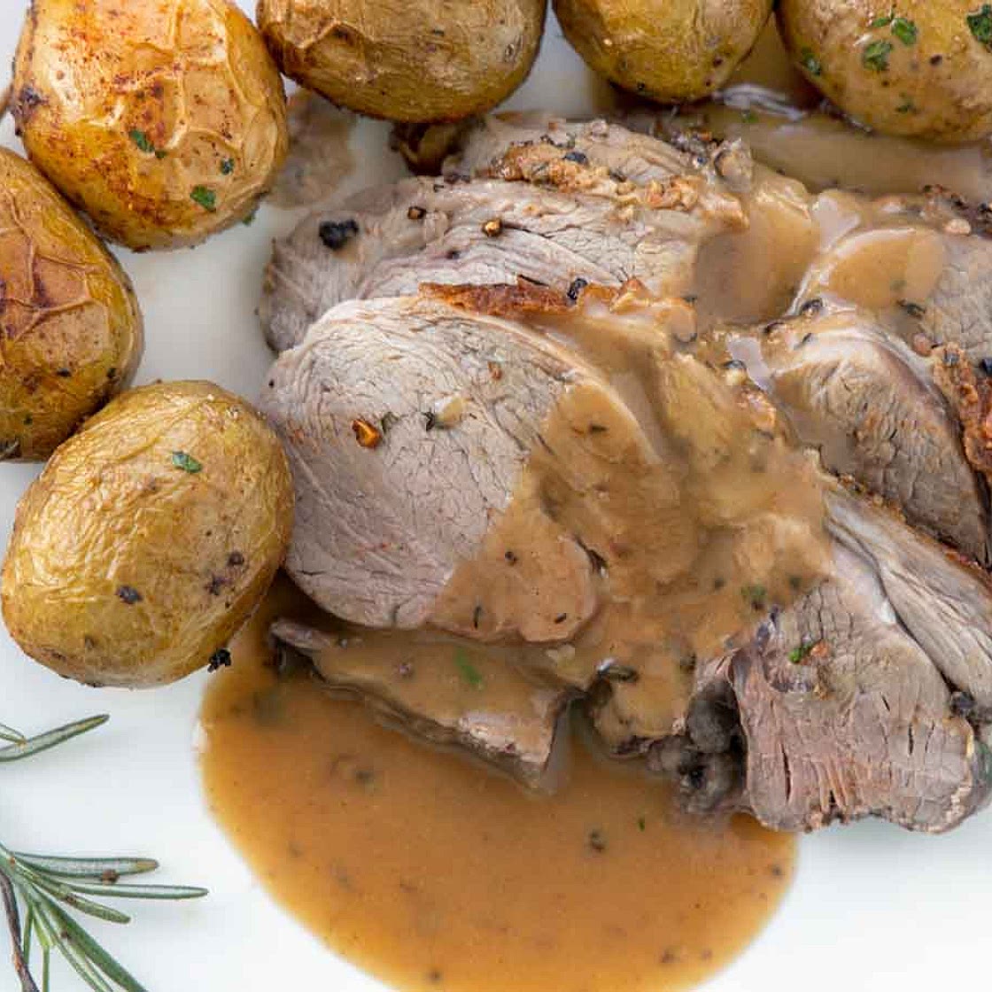 Oven Roasted Leg of Lamb and Potatoes