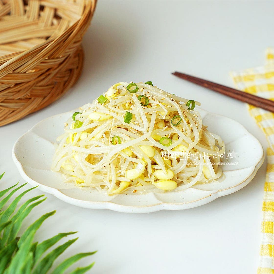 콩나물무침 레시피 하얀 콩나물무침 참치액