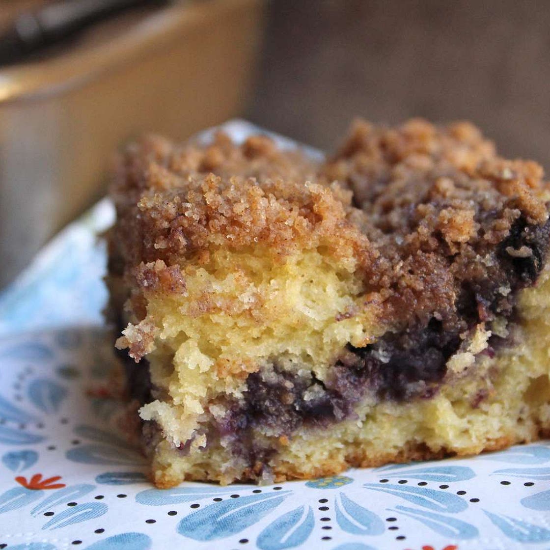Blueberry Sour Cream Coffee Cake (Dairy)