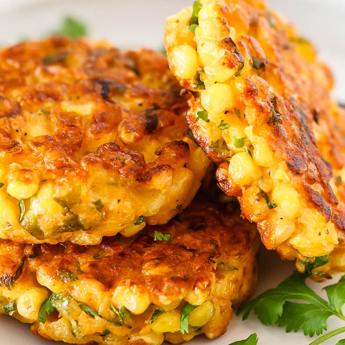 Cheesy Corn Fritters Recipe