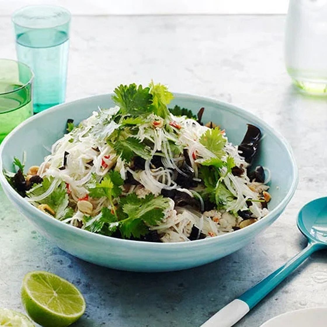 Yum woon sen (Thai glass noodle salad)