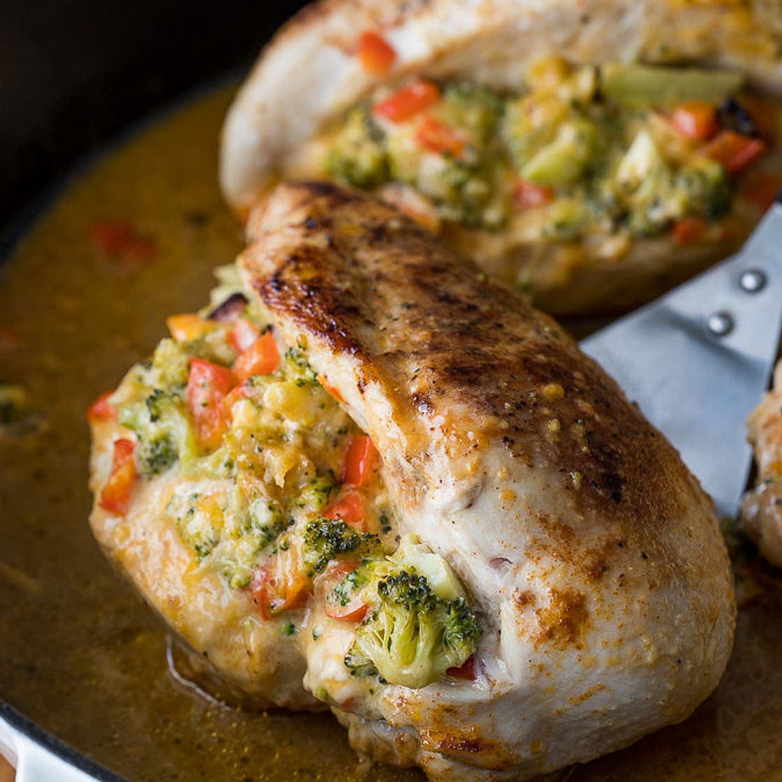 Broccoli Cheese Stuffed Chicken Breast