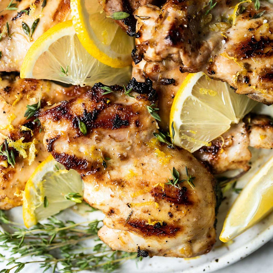 Quick & Easy Grilled Lemon Chicken Thighs