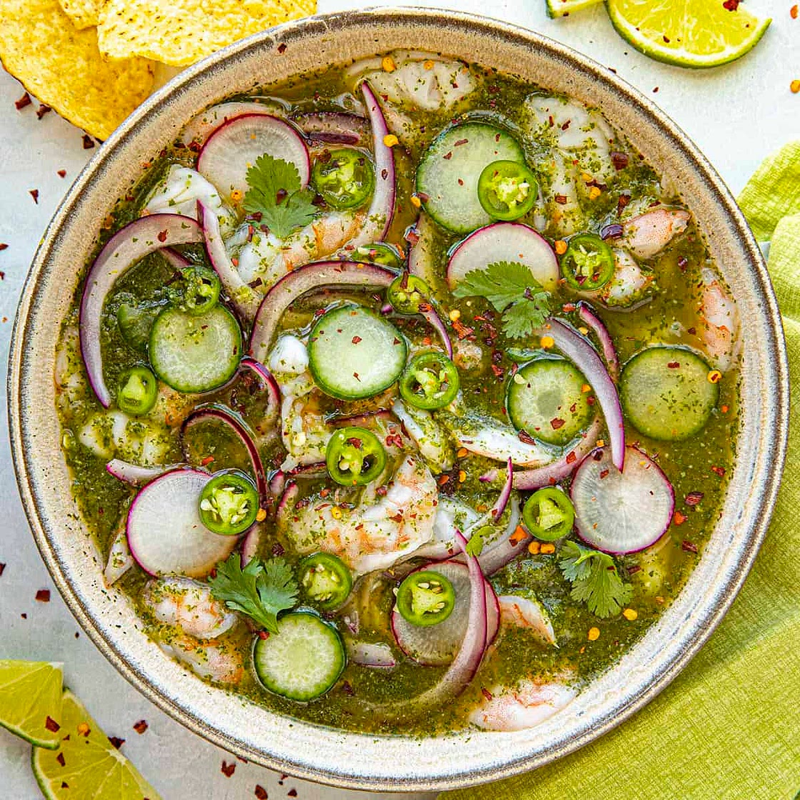 Easy Aguachile Recipe (Mexican Aguachile de Camaron)