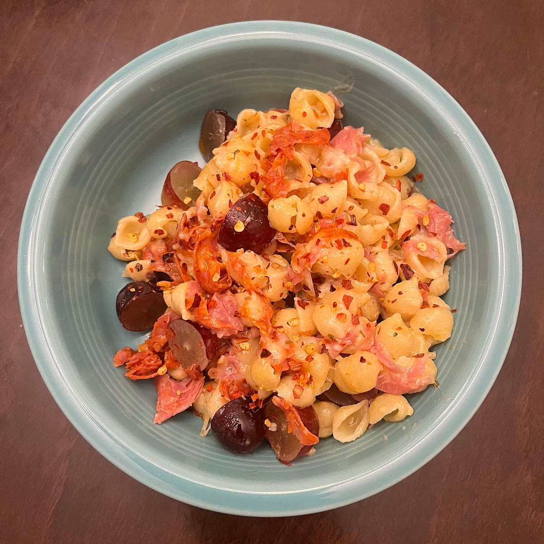 Grape Salami Pasta