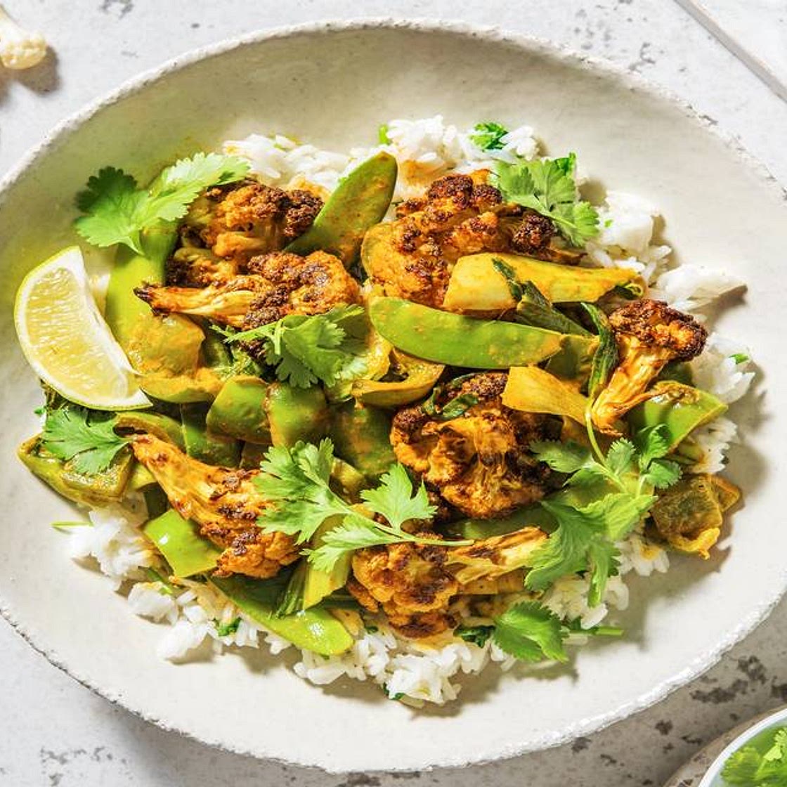 Balanced Thai Veggie Curry with Jasmine Rice