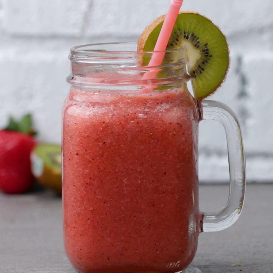 Strawberry-Kiwi Slushie Recipe by Tasty