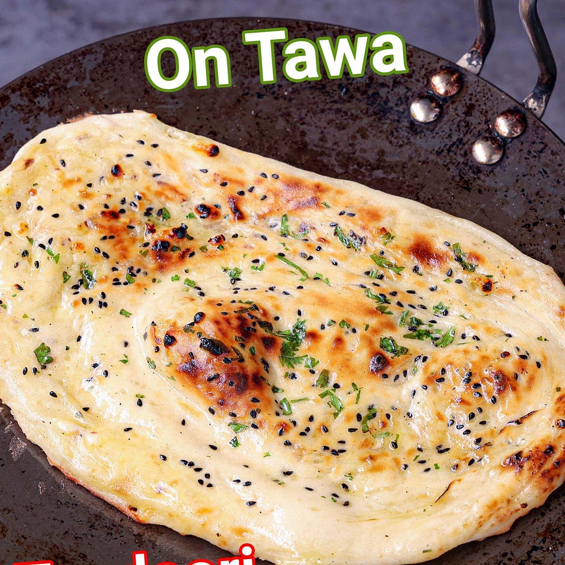 Cheese Naan Recipe on Tawa | Tandoori Roti Cheesy Naan
