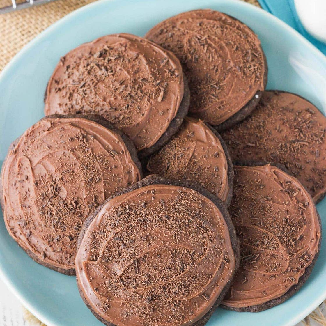 Grandfather's Favorite Iced Chocolate Cookies