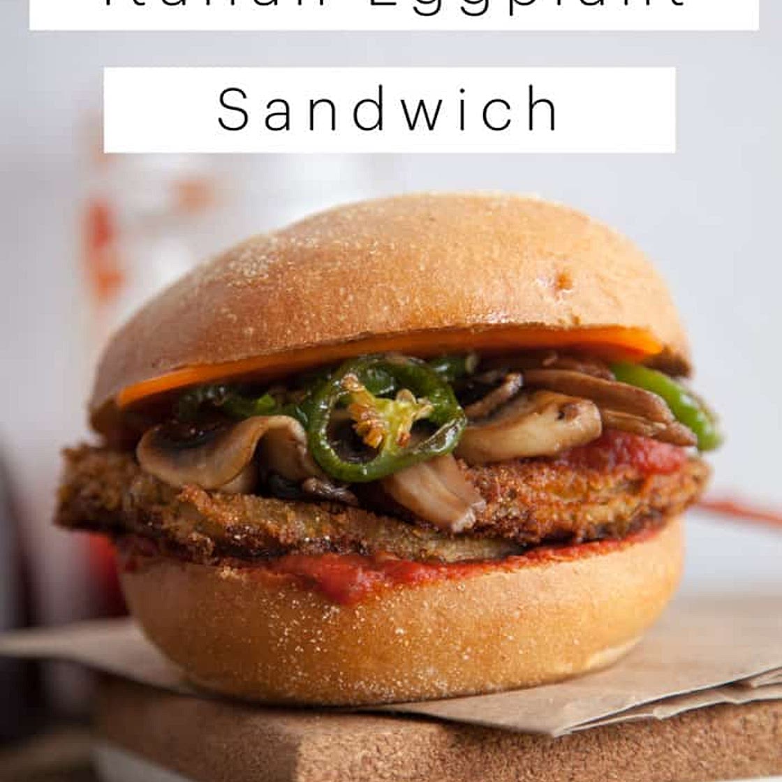 Italian Eggplant Sandwich: Vegan Recipe