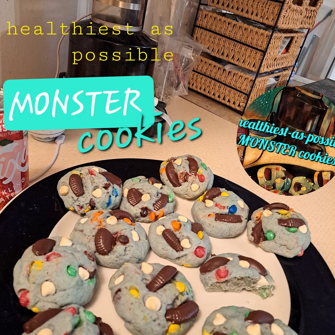 Monster cookies (the healthiest possible)