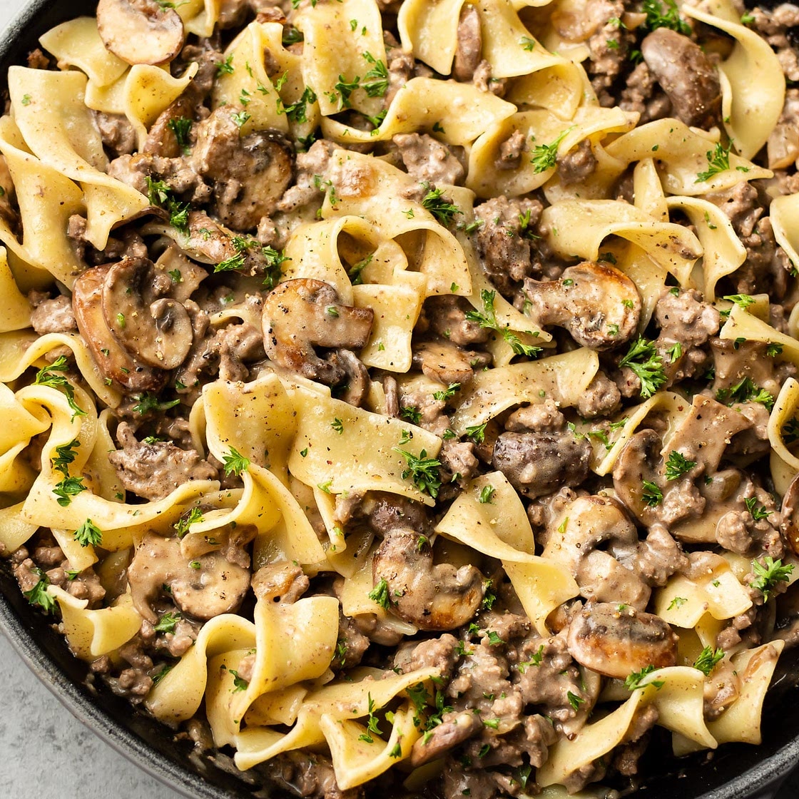 Ground Beef Stroganoff