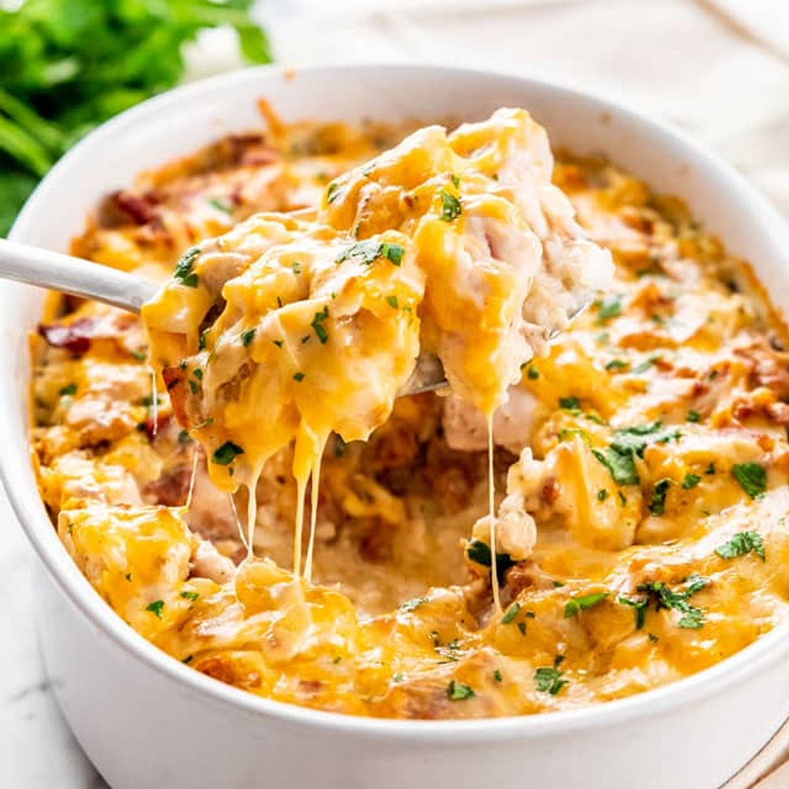 Chicken Bacon Ranch Casserole