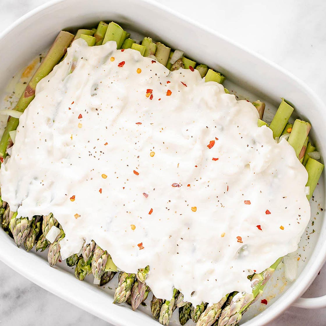 Cheesy Asparagus Casserole