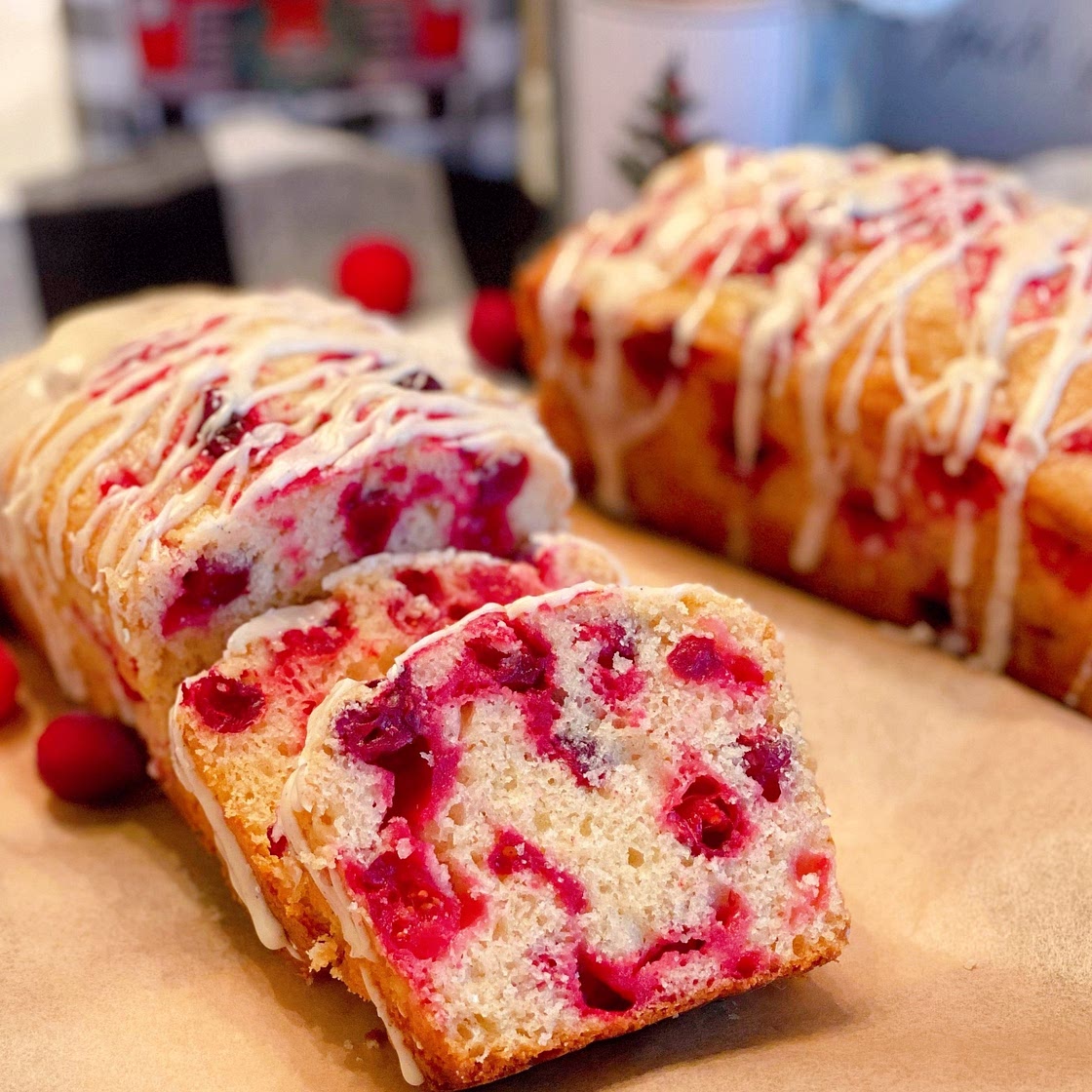 Cranberry Eggnog Bread