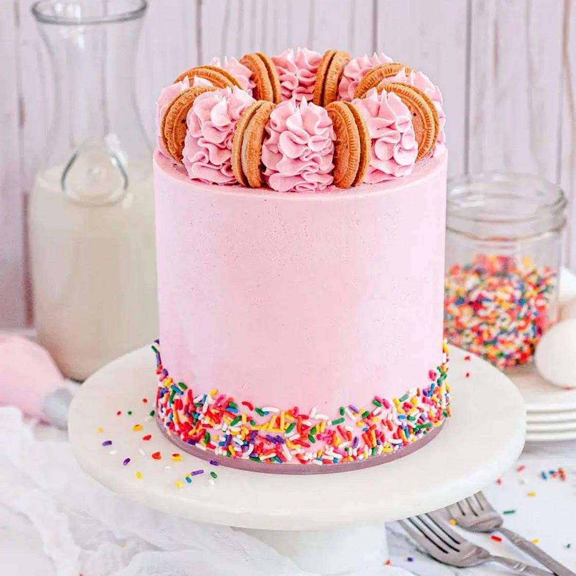 Gluten-Free Funfetti Layer Cake (Dairy-Free)