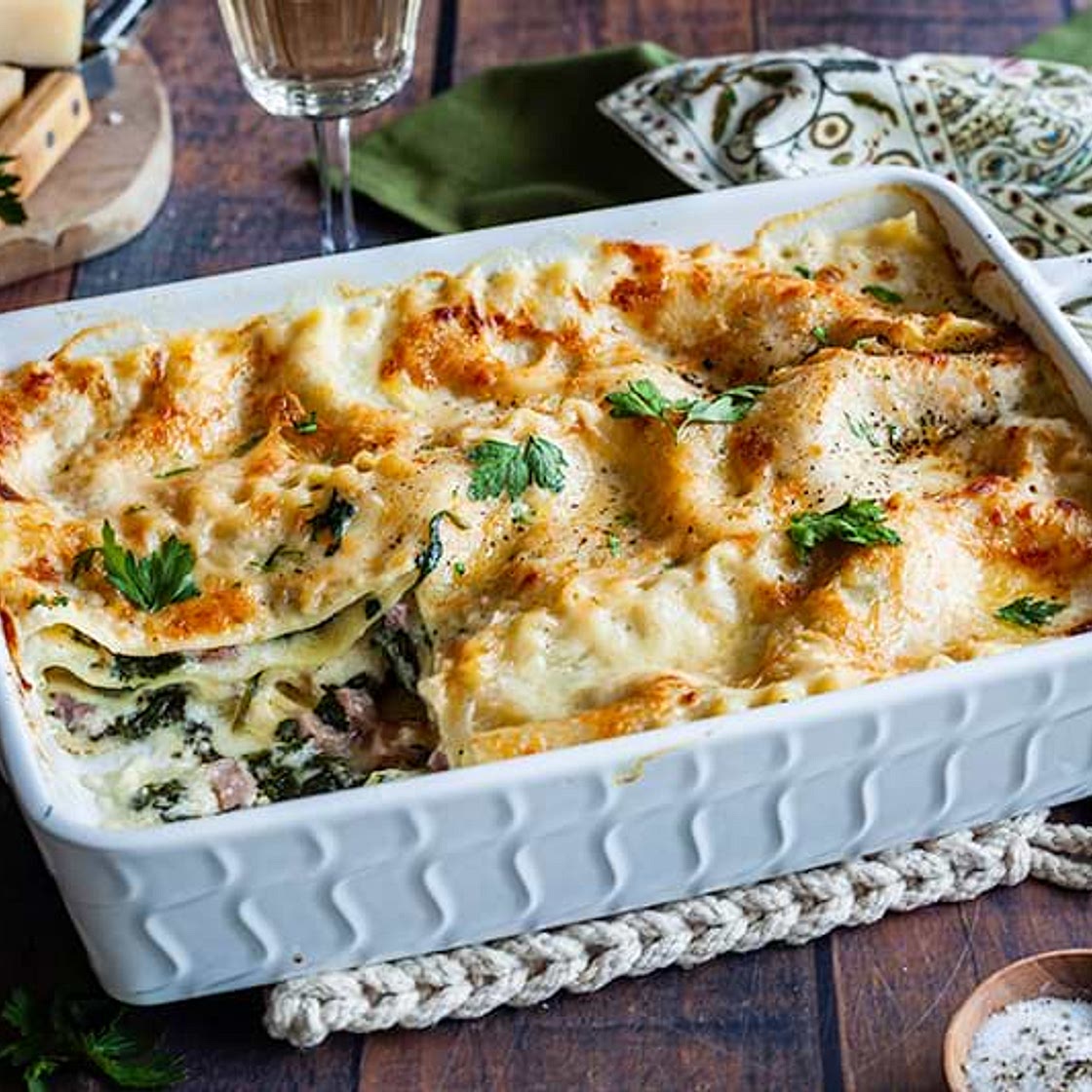 Ham and Cheese Lasagna