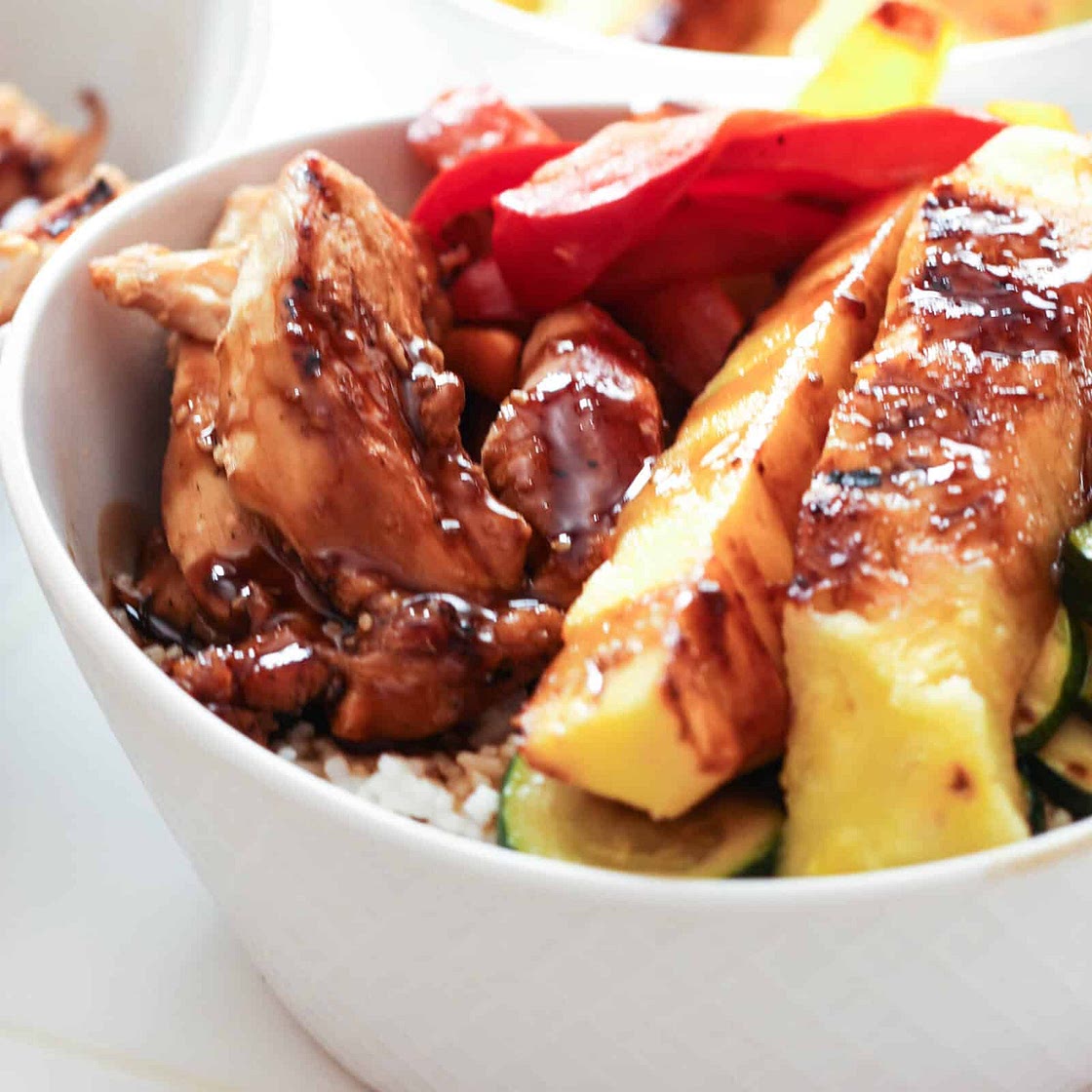 Hawaiian Chicken Rice Bowls Recipe