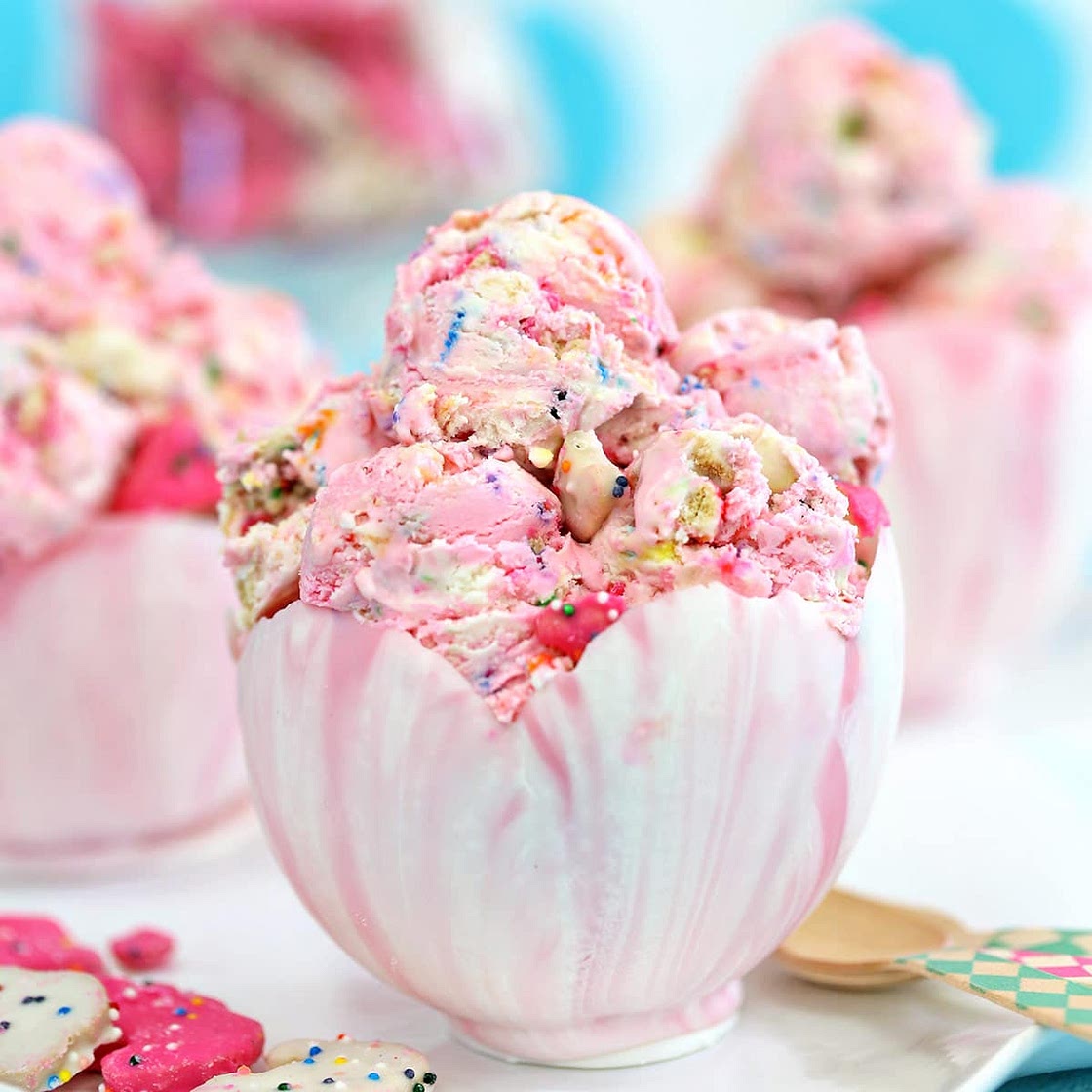 No-Churn Circus Animal Ice Cream