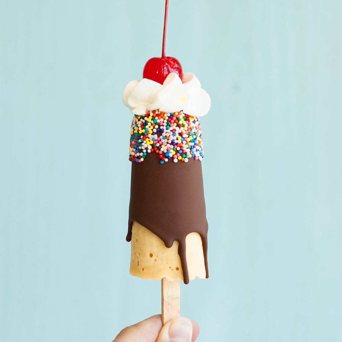 Banana Split Pudding Pops