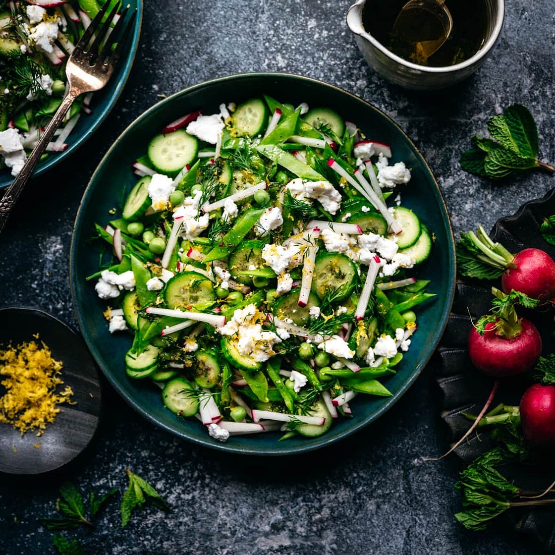 Snow Pea and Radish Salad