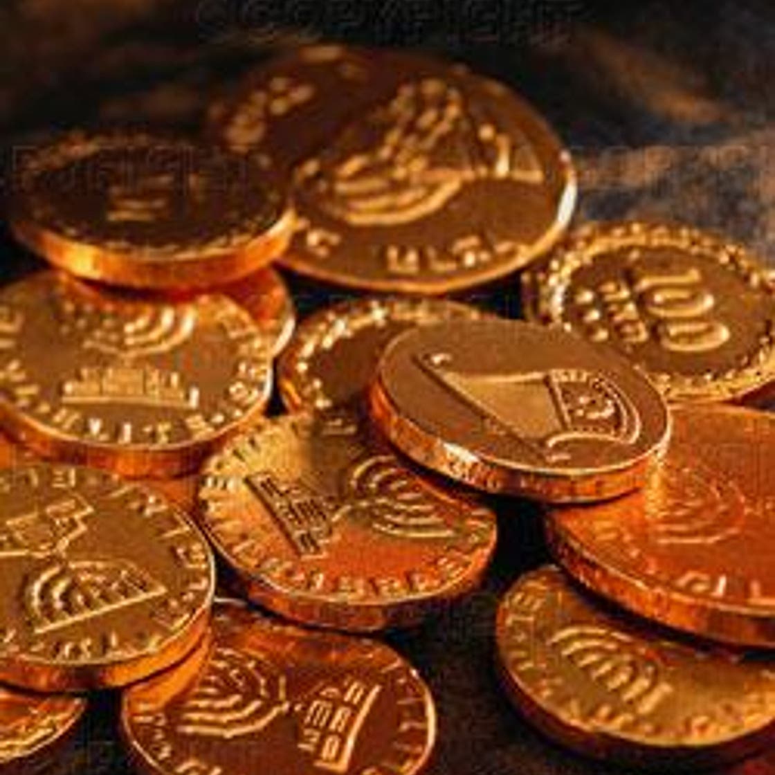 Chocolate Mint Chanukah Gelt