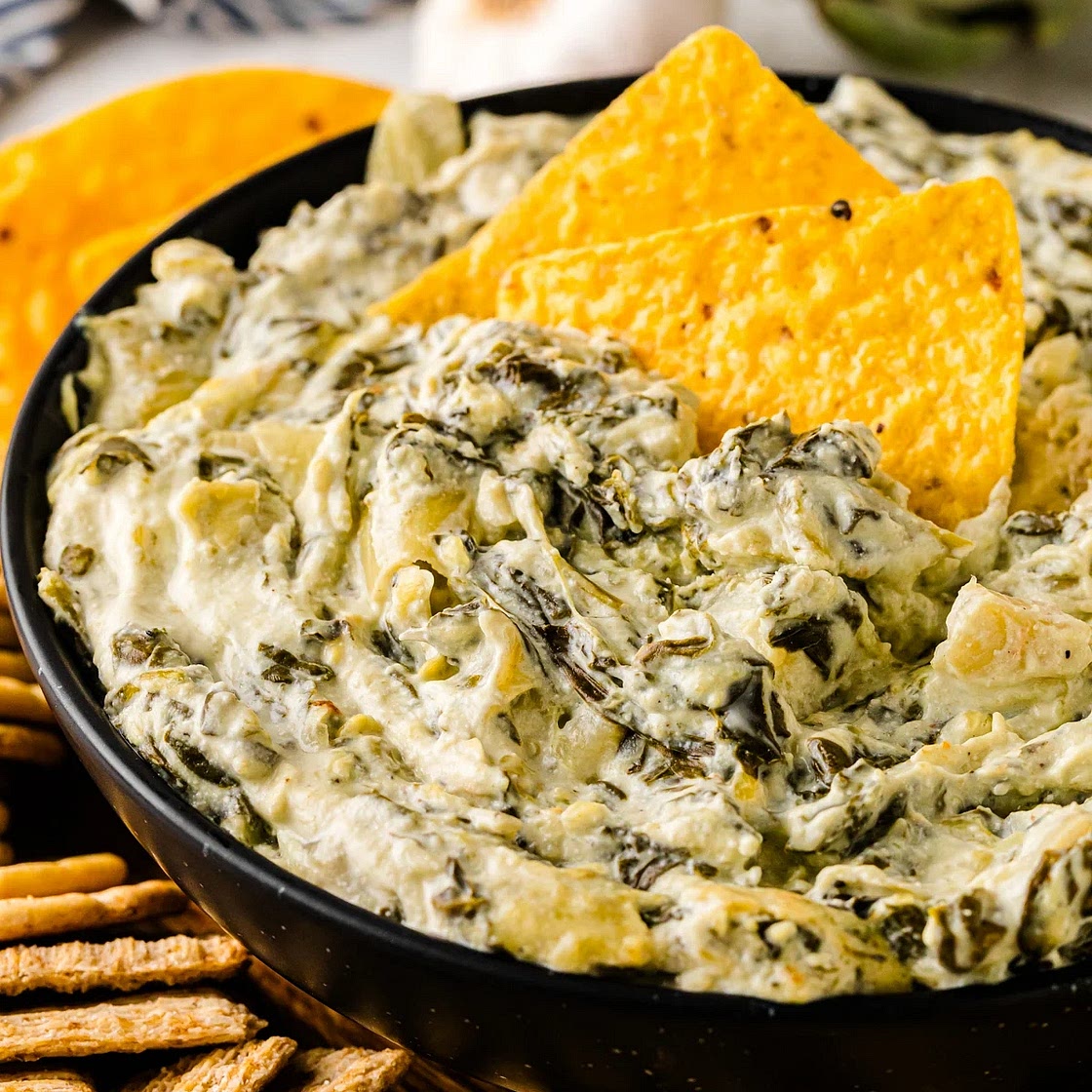 Crockpot Spinach Bacon Artichoke Dip