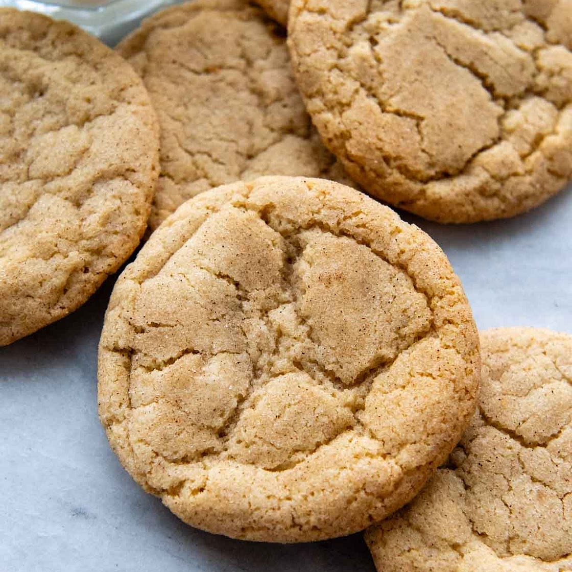Extra Soft Gluten-Free Snickerdoodles (That Don't Spread!)