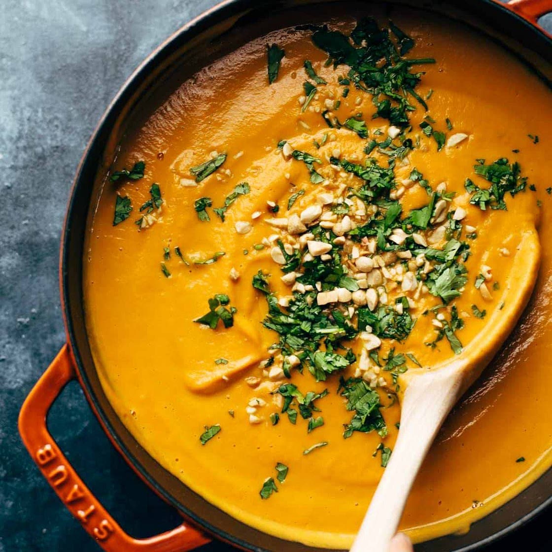 Spicy Instant Pot Carrot Soup