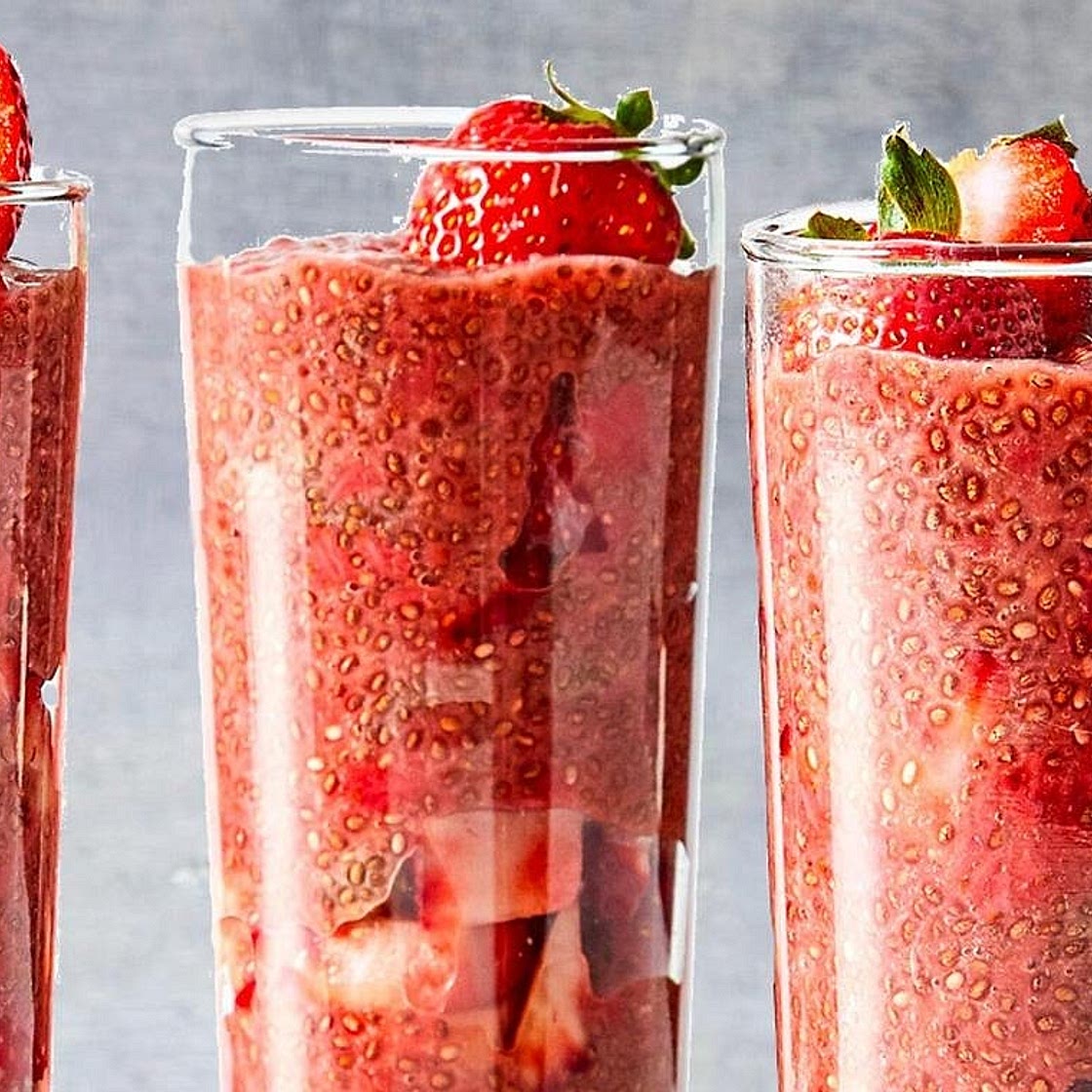 Strawberry Chia Seed Pudding