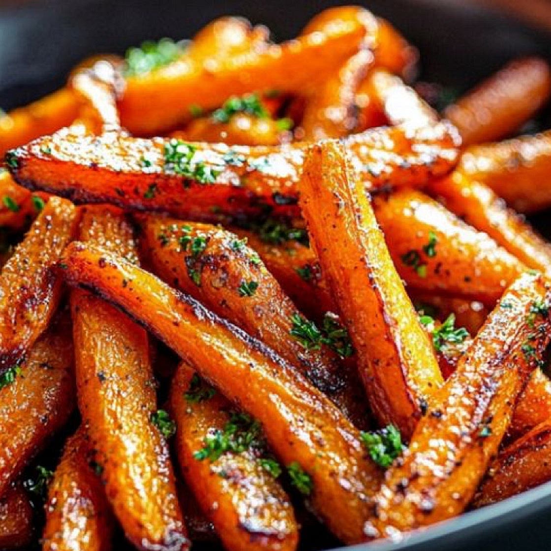 Oven roasted carrots