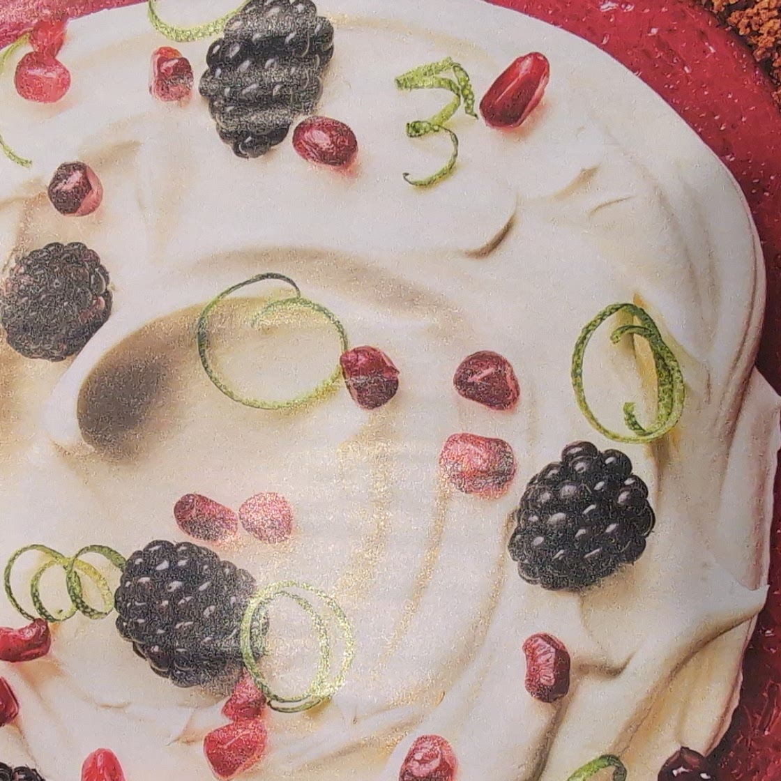 Cranberry Lime Curd Pie