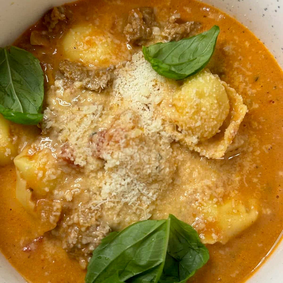 Tortellini alla Vodka Soup