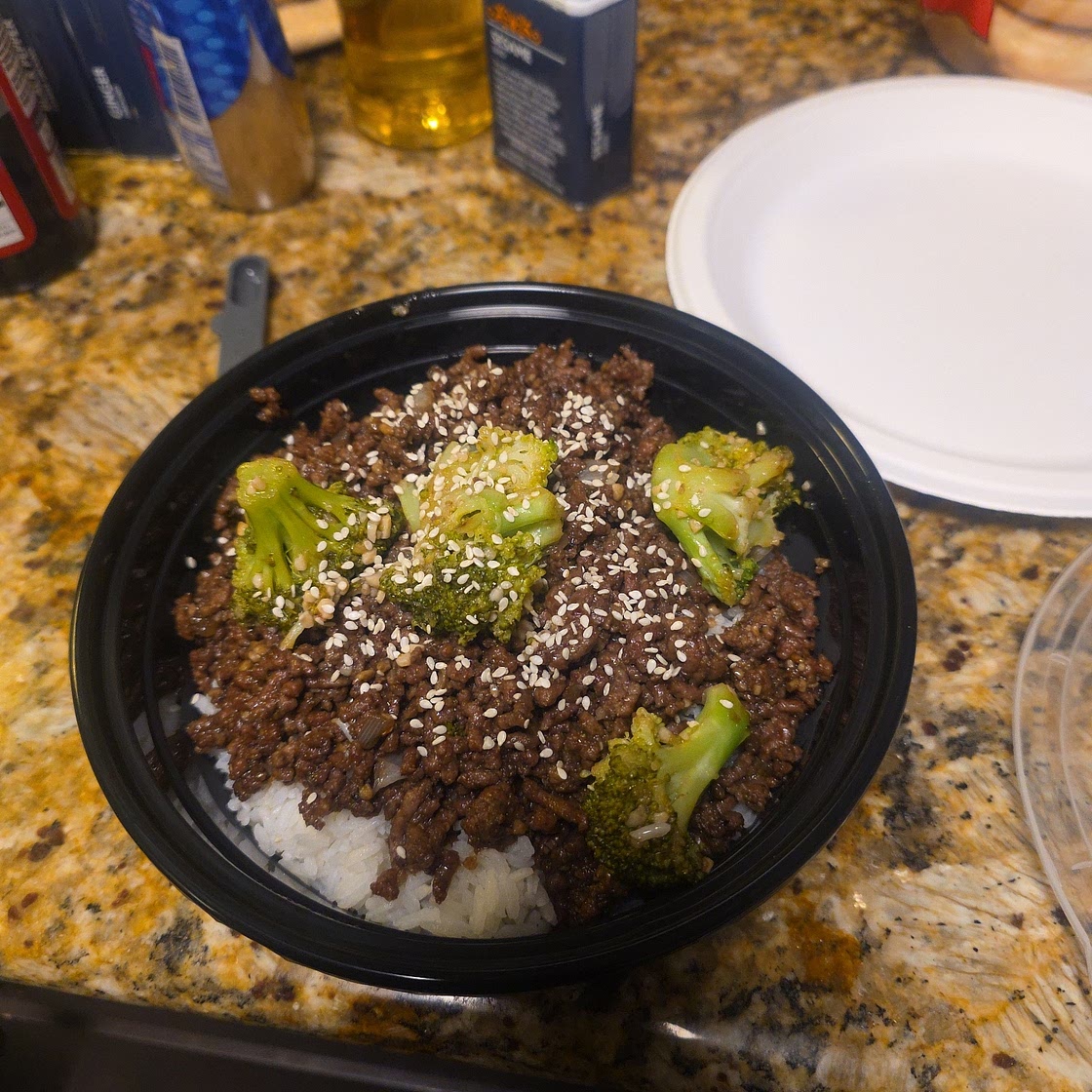 Korean Ground Beef and Rice Bowls