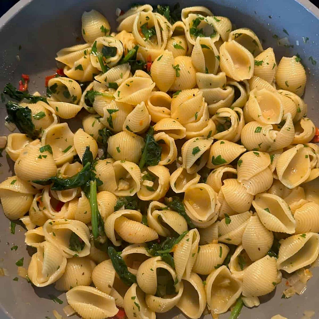 Calabrian Chili Spinach Pasta