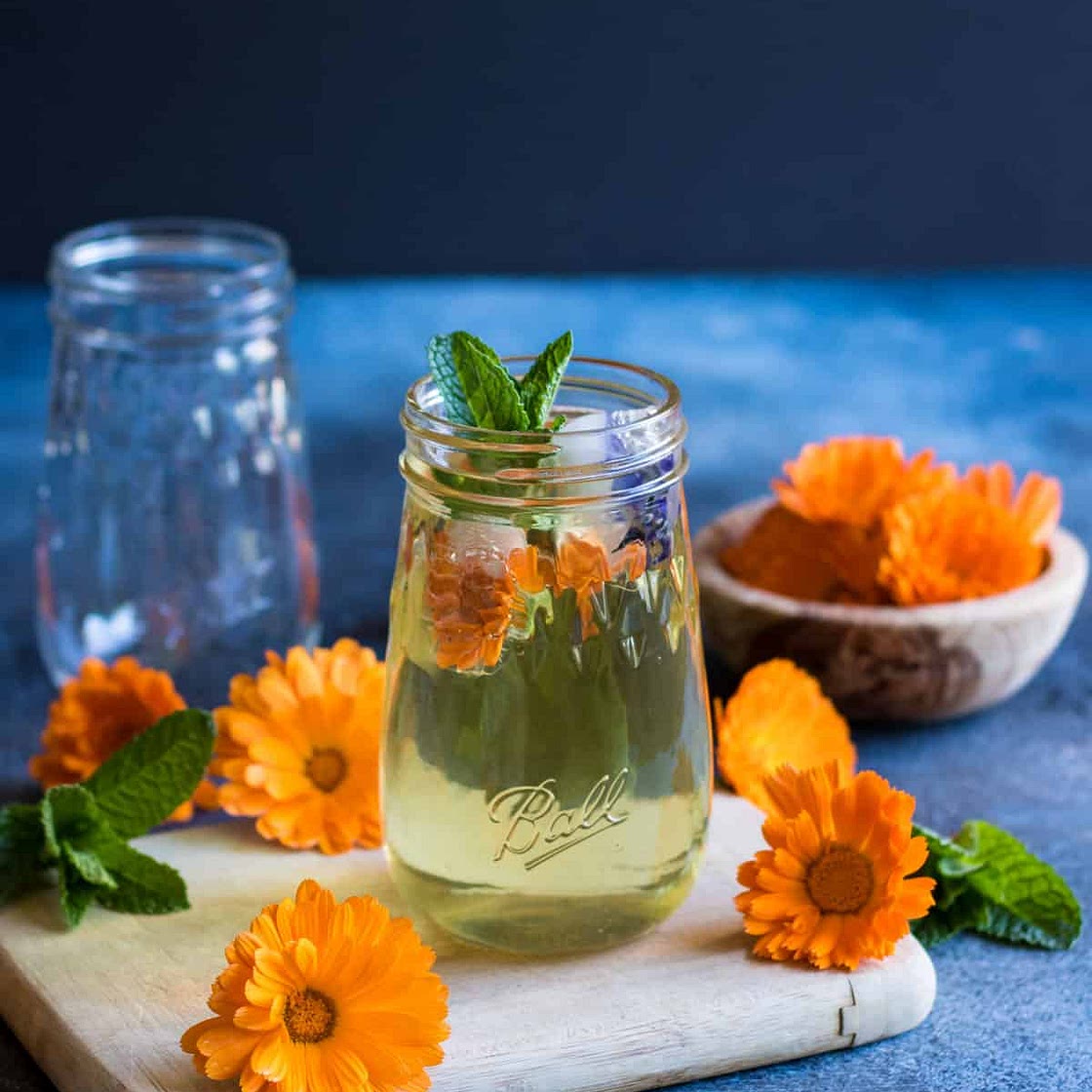 Calendula Iced Tea