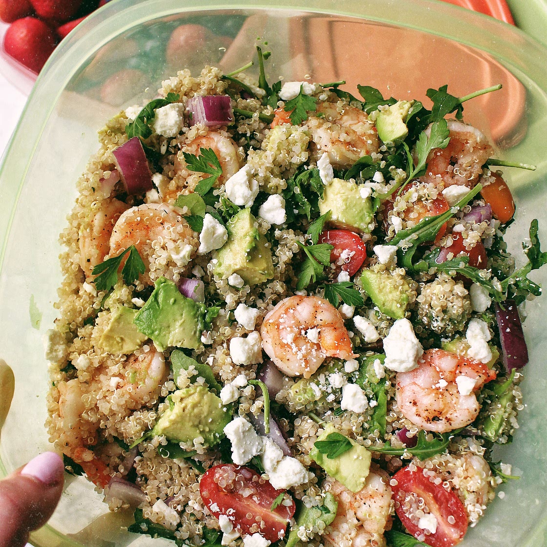 The Most Amazing Summer Shrimp and Quinoa Salad