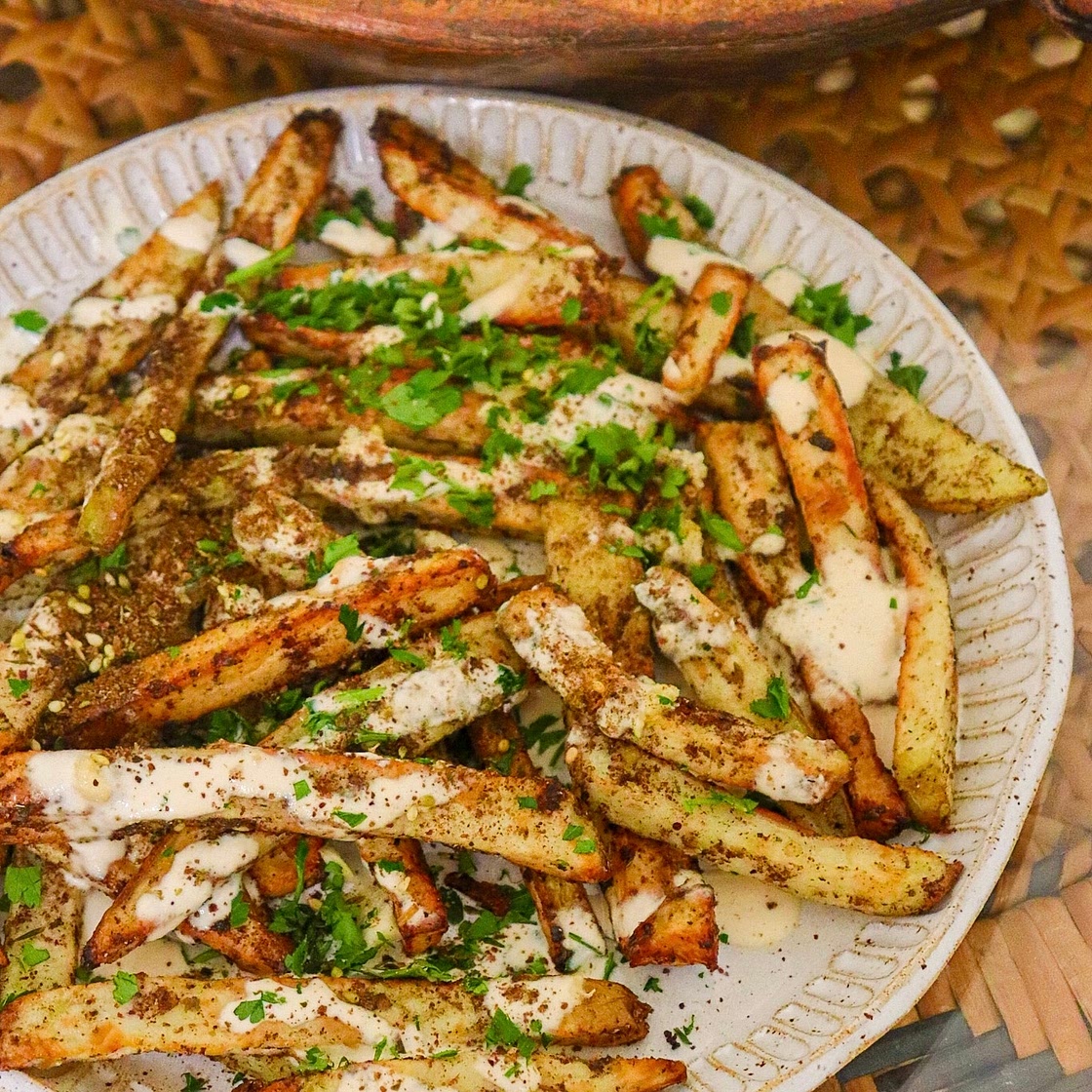 Za'atar Fries with Tahini Sauce
