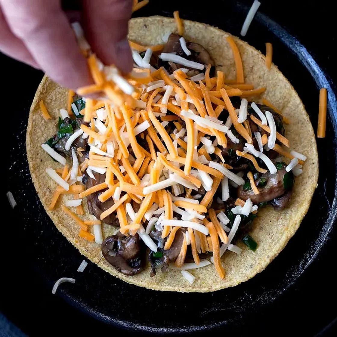 Mushroom Quesadillas
